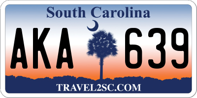 SC license plate AKA639