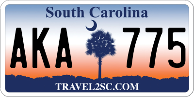SC license plate AKA775
