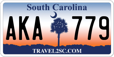 SC license plate AKA779