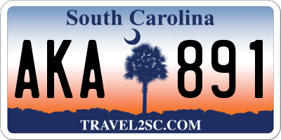 SC license plate AKA891
