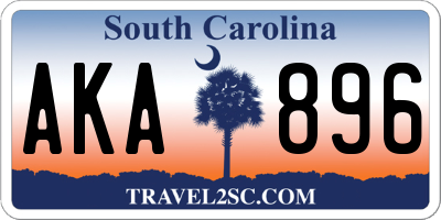SC license plate AKA896