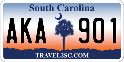 SC license plate AKA901