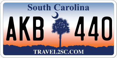 SC license plate AKB440