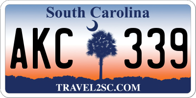SC license plate AKC339
