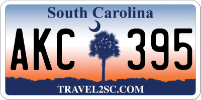 SC license plate AKC395