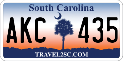 SC license plate AKC435