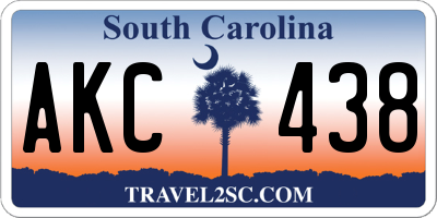 SC license plate AKC438
