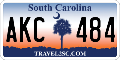 SC license plate AKC484