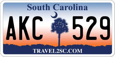 SC license plate AKC529