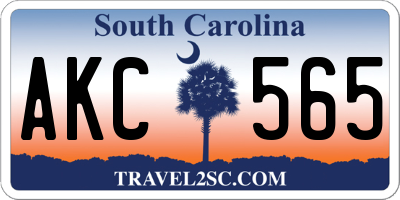 SC license plate AKC565