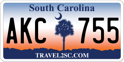 SC license plate AKC755