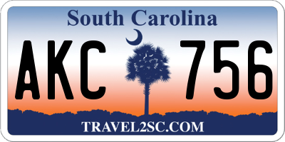 SC license plate AKC756