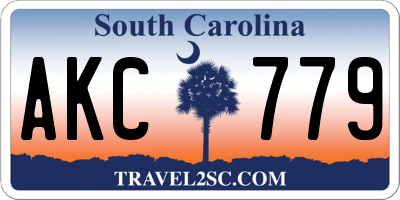 SC license plate AKC779