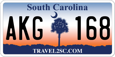 SC license plate AKG168