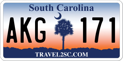SC license plate AKG171