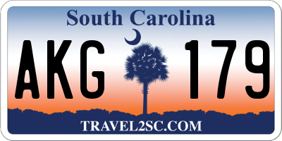 SC license plate AKG179