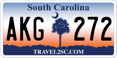 SC license plate AKG272
