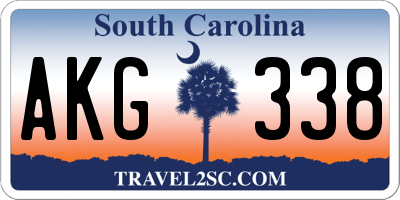 SC license plate AKG338