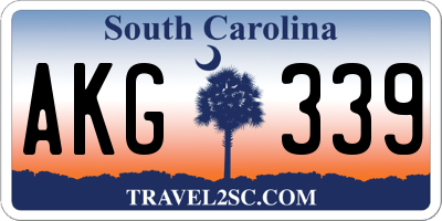 SC license plate AKG339