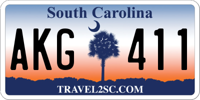 SC license plate AKG411
