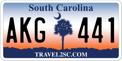 SC license plate AKG441
