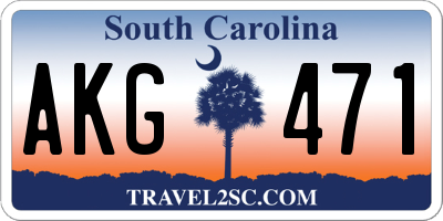 SC license plate AKG471