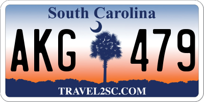 SC license plate AKG479