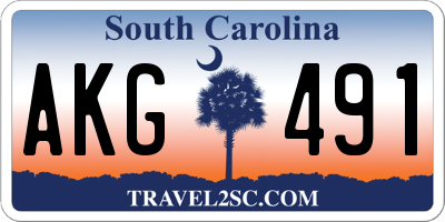 SC license plate AKG491