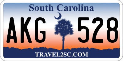 SC license plate AKG528