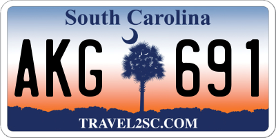 SC license plate AKG691
