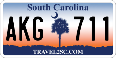 SC license plate AKG711