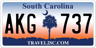 SC license plate AKG737