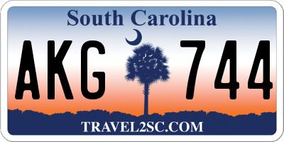 SC license plate AKG744