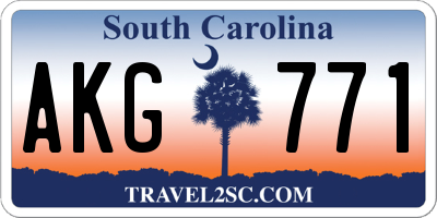 SC license plate AKG771