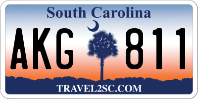 SC license plate AKG811