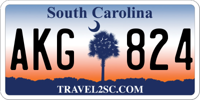 SC license plate AKG824