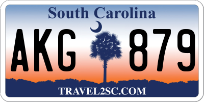 SC license plate AKG879