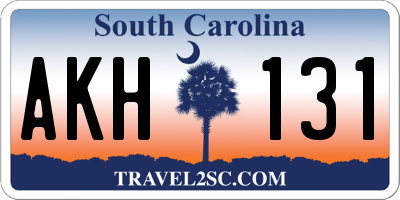 SC license plate AKH131