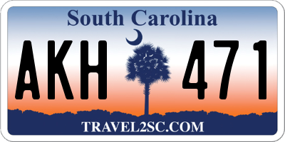SC license plate AKH471
