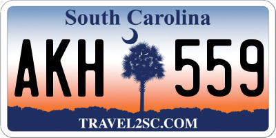 SC license plate AKH559