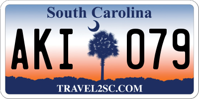SC license plate AKI079