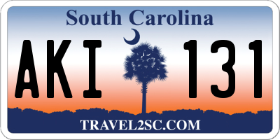 SC license plate AKI131