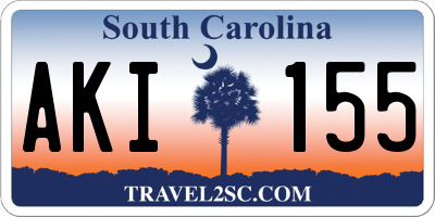SC license plate AKI155