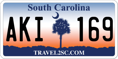 SC license plate AKI169