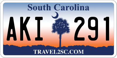 SC license plate AKI291