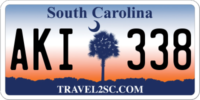SC license plate AKI338