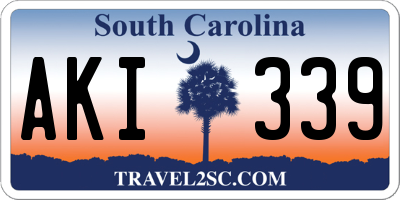 SC license plate AKI339