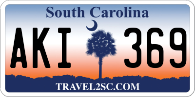 SC license plate AKI369