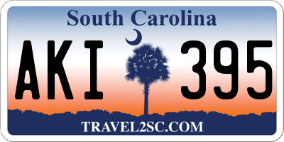 SC license plate AKI395