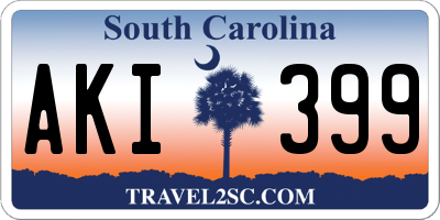 SC license plate AKI399